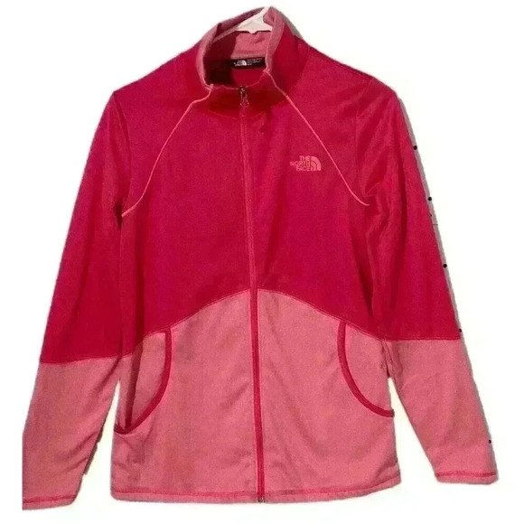 The North Face Womens Cinder 100 Jacket Full Zip Red Pink NWOT - Picture 2 of 7